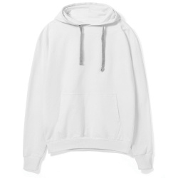 Толстовка с капюшоном Unit Kirenga, белая, XS–4XL