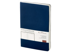 Ежедневник недатированный А5 «Megapolis Velvet Flex», Цвет темно-синий