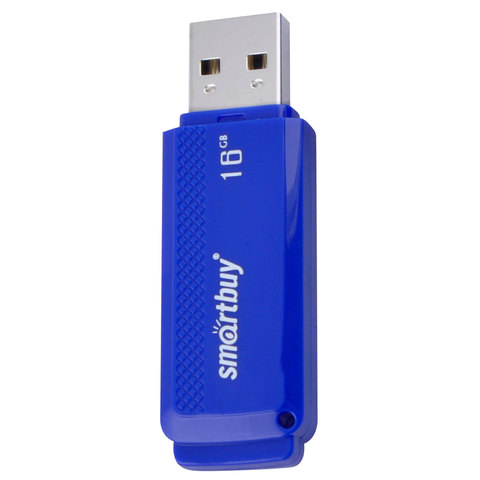 Флеш-диск 16 GB, SMARTBUY Dock, USB 2.0, синий, SB16GBDK-B