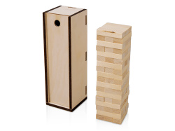 Настольная игра из дерева «Башня» в деревянной коробке , Цвет натуральный