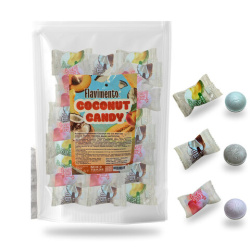 Конфеты FLAVIMENTO "Coconut Candy" ассорти (кокос, белый персик, дыня канталупа) 500 г, УТ-00002778