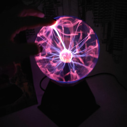Плазменный шар Plasma light декоративная лампа Теслы (Молния), d15 см