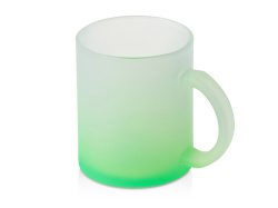 Стеклянная матовая кружка с градиентом для сублимации «Омбре», Цвет зеленое яблоко