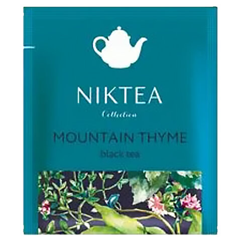 Чай NIKTEA "Mountain Thyme" черный с чабрецом, 25 пакетиков в конвертах по 2 г, TALTHA-DP0055