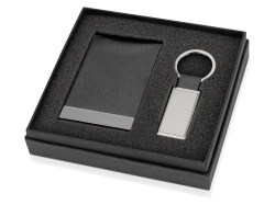 Подарочный набор «Лонгвью», Цвет черный/серебристый