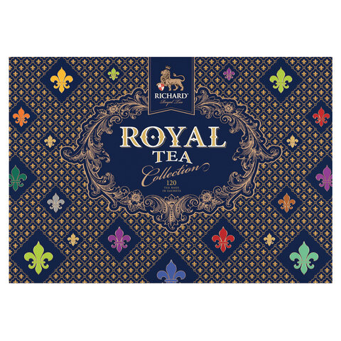 Чай RICHARD "Royal Tea Collection" ассорти 15 вкусов, НАБОР 120 пакетиков, 100839