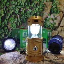 Универсальный складной кемпинговый фонарь 6 LED Solar Camping Lamp JH – 5800T с солнечной панелью