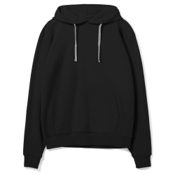 Толстовка с капюшоном Unit Kirenga, черная, XS–5XL