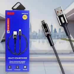 Кабель USB MRM MR32m USB-Micro, длина 1000мм, ток 3.1А, черный / Инновационная защита и эффективность зарядки