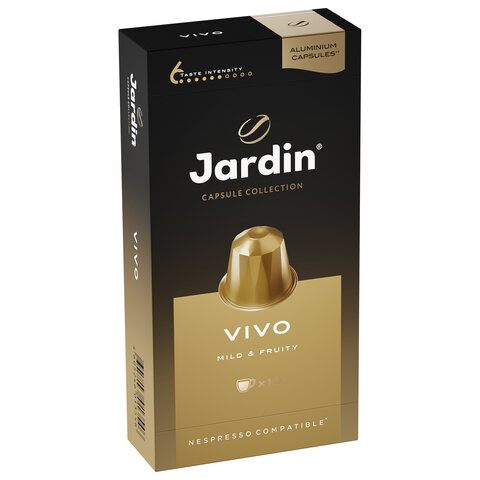 Кофе в капсулах JARDIN "Vivo" для кофемашин Nespresso, 10 порций, 1354-10