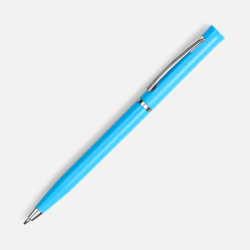 Ручка шариковая Euro Chrome, голубая, 13,3х0,8 см