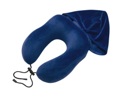 Подушка с эффектом памяти, с капюшоном «Dream Hood», Цвет синий