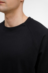 Футболка оверсайз унисекс Avenu, черная, XS–XXL