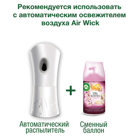 Сменный баллон 250 мл, AIRWICK LifeScents "Райский десерт", для автоматических освежителей, универсальный