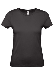 Футболка женская E150, черная, XS–3XL