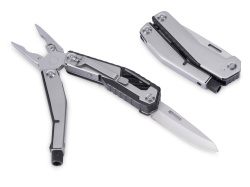 Мультитул-пассатижи Scopus 4-в-1 с двумя отвертками, Цвет серебристый, черный