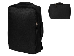 Рюкзак-трансформер «Turnover» для ноутбука 15" из переработанного пластика, Цвет черный