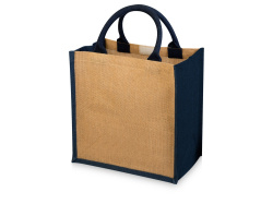 Сумка подарочная «Hindy», 280 г/м2, Цвет натуральный, темно-синий