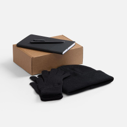 Набор Knit Warm, черный, 24х16,5х7,6 см