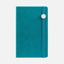 Ежедневник Nova Round, недатированный, бирюзовый, 13х21х1,7 см