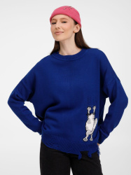 Джемпер Sharpick, темно-синий (кобальт), S/M, L/XL
