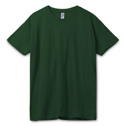 Футболка унисекс Regent 150, темно-зеленая, XS–3XL