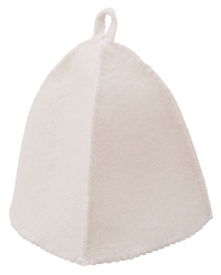 Шапка для бани и сауны «Healing», Цвет белый