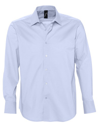 Рубашка мужская с длинным рукавом Brighton, голубая, S–4XL