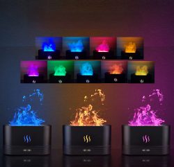 Аромадиффузор - ночник с эффектом пламени Flame Humidifier SL-168 с пультом ДУ