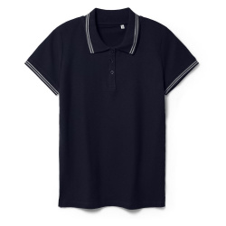 Рубашка поло женская Virma Stripes Lady, темно-синяя, S–XXL