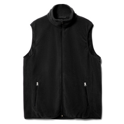 Жилет флисовый унисекс Nesse, черный, XS–XXL