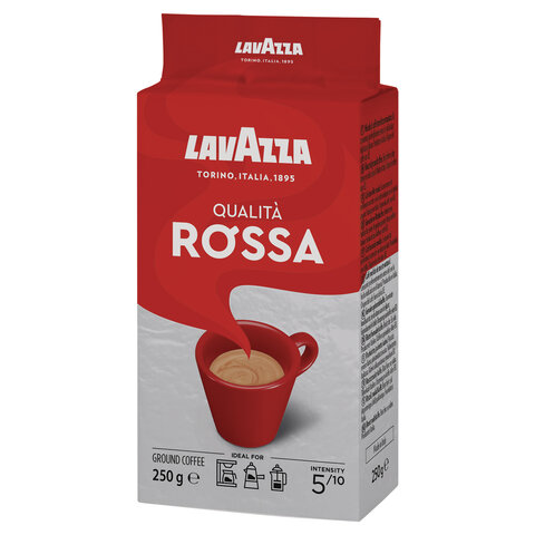 Кофе молотый LAVAZZA "Qualita Rossa" 250 г, ИТАЛИЯ, 3580