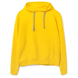 Толстовка с капюшоном Unit Kirenga, желтая, XS–4XL
