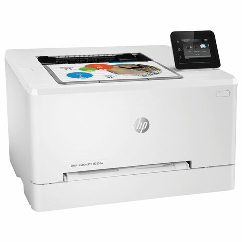 Принтер лазерный ЦВЕТНОЙ HP Color LaserJet M255dw А4, 21 стр./мин., 40000 стр./мес., ДУПЛЕКС, Wi-Fi, сетевая карта, 7KW64A