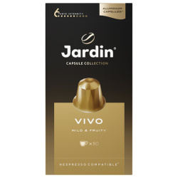 Кофе в капсулах JARDIN "Vivo" для кофемашин Nespresso, 10 порций, 1354-10