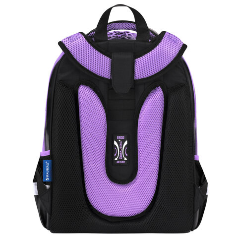 Ранец BRAUBERG SHINY, 2 отделения, с брелоком, "Милая мордочка", 38х28х14 см, 273142