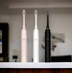 Электрическая зубная щетка Sonic toothbrush x-3 / Щетка с 4 насадками