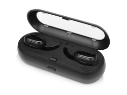 Беспроводные наушники «Pals» с зарядным чехлом, Цвет черный