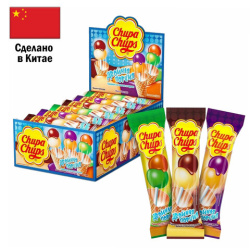 Карамель CHUPA CHUPS (Чупа-Чупс) двойная порция, ассорти 3-х вкусов, 17 г, 58787