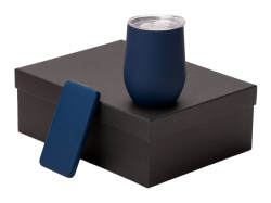 Подарочный набор «COLOR IT» с термокружкой и повербанком, Размер 10000 mAh, Цвет темно-синий