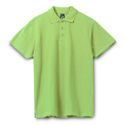 Рубашка поло мужская Spring 210, зеленое яблоко, S–XXL