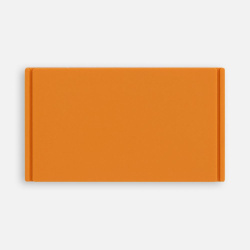 Лейбл из ПВХ Dzeta, M, оранжевый, 3,5х6х02 см