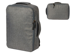 Рюкзак-трансформер «Turnover» для ноутбука 15" из переработанного пластика, Цвет серый