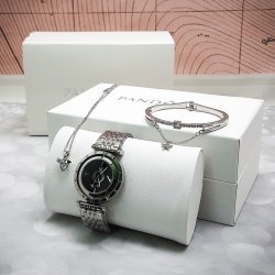 Комплект Pandora (Часы, кулон, браслет)