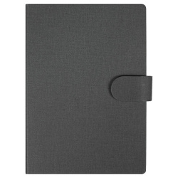 Блокнот А5 Tasmania, в твердой обложке со стикерами в линейку, серый