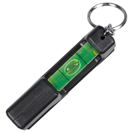 Брелок уровень Tools Pocket level, пластиковый, черный