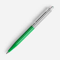 Ручка шариковая Senator Point Metal, ver.2, зеленая, 0,9х13,7 см
