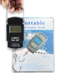 Электронные весы - кантер Portable Electronic Scale WH-A08 до 50 кг. / Карманные весы - безмен черные