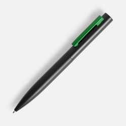 Ручка шариковая Inkolor, черная с зеленым, 13,7х1,1 см
