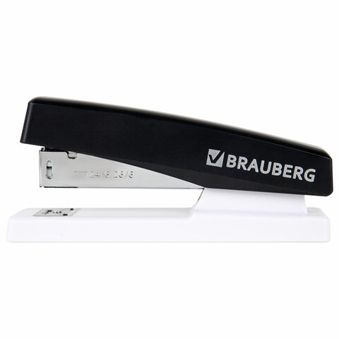 Степлер №24/6, 26/6 BRAUBERG "STYLE MAX", до 30 листов, черный, 272749